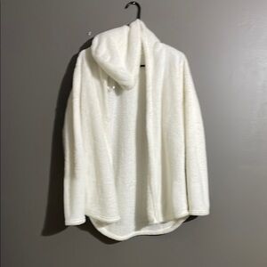 Cozy White Hooded Sweater